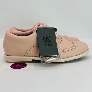 G/Fore Women's Brogue Gallivanter Blush Leather Golf Shoes G4LS22EF08 Size 9